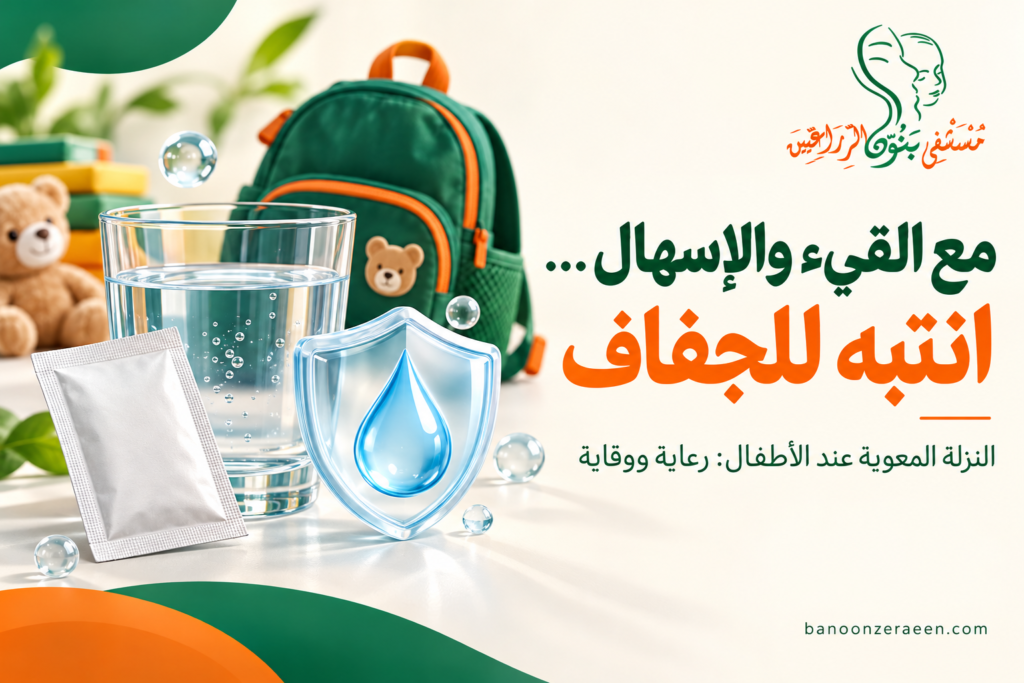 النزلة المعوية عند الأطفال: كيف تنتبه للجفاف وتقلل انتقال العدوى؟